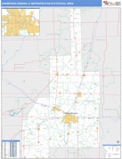 Champaign-Urbana Metro Area Digital Map Basic Style